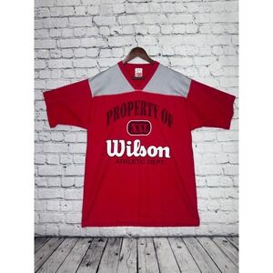 Wilson Athletic Dept. Red Graphic T-Shirt Men's XXL Property‎ Of